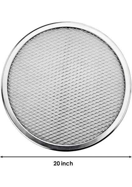 20 Inç Tarzı 6- Yeniden Yapışmaz Alüminyum Mesh Pizza Ekranı Makarna Pişirme Tepsisi Net Pizza Tutacağı Ev Pizza Dükkanı Için Bakeware (Yurt Dışından)