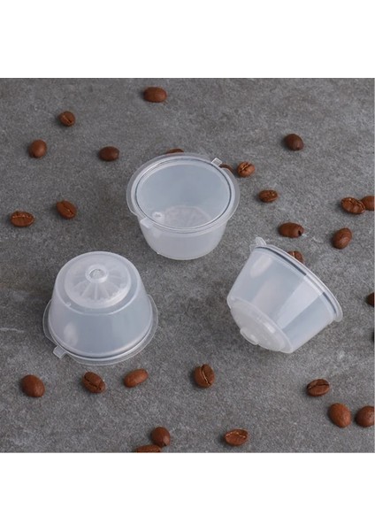 Şeffaf Stil 150 Kez Kullanın Dolce Gusto Kahve Kapsülü Plastik Kapsül Doldurulabilir Yeniden Kullanılabilir Nescafe Dolce Gusto Dolumu ile Uyumlu (Yurt Dışından)