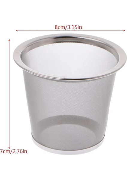 Yeniden Kullanılabilir Paslanmaz Çelik Hasır Çay Demlik Süzgeç Gevşek Çay Yaprağı Baharat Filtresi (Yurt Dışından)