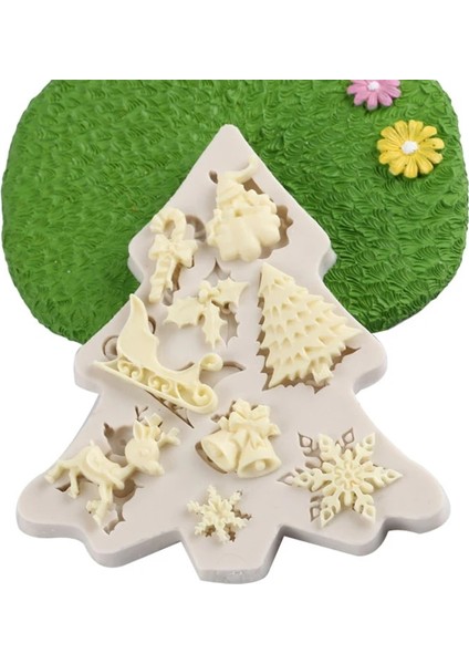 1 Adet Noel Baba Çikolatalı Fondan Kek Kalıbı Noel Ağacı Silikon Noel Kalıbı (Yurt Dışından) fiyatları