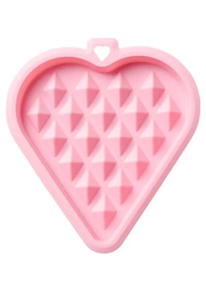 Pembe Tarzı Yüksek Sıcaklık Dayanımı Malzeme Silikon Waffle Kalıpları Kalp Yuvarlak Kare Pişirme Kek Kalıbı Çikolatalı Bisküvi Pasta Kalıpları (Yurt Dışından)
