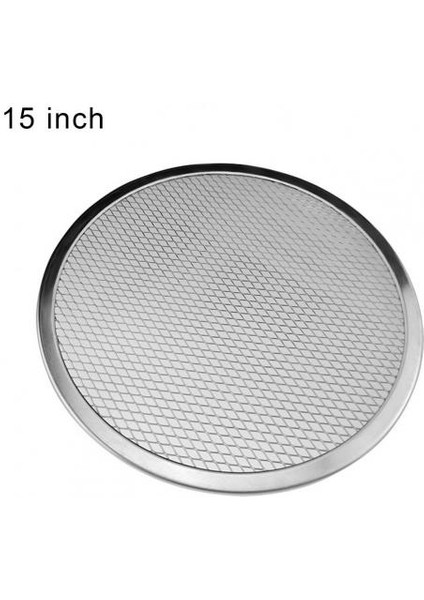 15 Inç Tarzı Alüminyum Izza Tava Kalınlaşmayan Yapışmaz Net Yuvarlak Pizza Örgü Tava Fırın Tepsisi Yeni Mutfak Aleti Bakeware (Yurt Dışından)