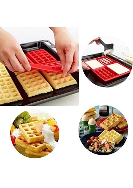 Bir Stil Dıy Kalp Şekli Waffle Kalıp 5-Boşluk Tutma Silikon Fırın Tavası Pişirme Kurabiye Kek Muffin Pişirme Araçları Mutfak Aksesuarları Tedarik (Yurt Dışından)