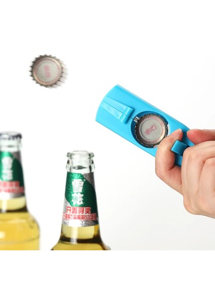 B Tarzı Kap Tabancası Bira Şişe Açacağı Uçan Kap Başlatıcısı Atıcı Parti Bar Araçları Içme Oyunu Oyuncak Konserve Açacağı Mutfak Gadget Aksesuarları (Yurt Dışından) fırsatları
