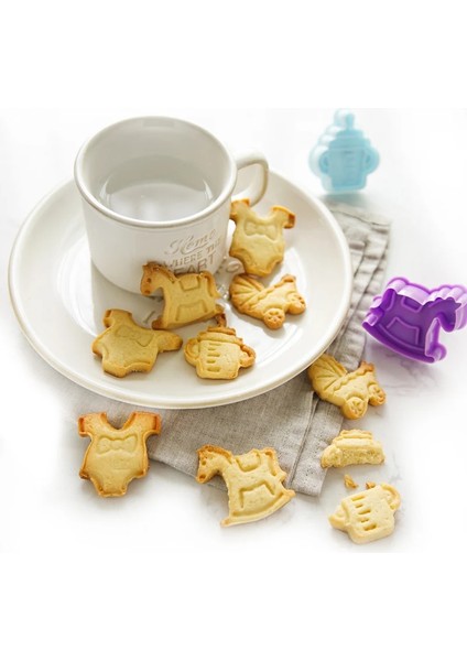 Meyve Tarzı Et Dıy Karikatür Bisküvi Kalıbı Çerez Kesici 3D Karikatür Çerez Damgası Abs Plastik Pişirme Kalıbı Çerez Dekorasyon Araçları (Yurt Dışından) fırsatları