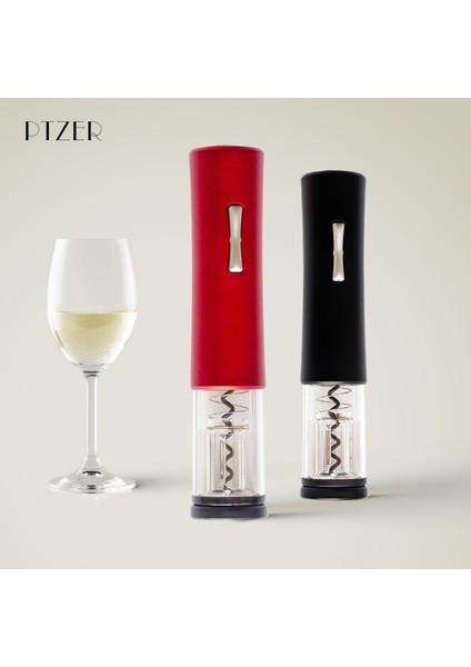 Kırmızı Set-3 Stili Ptzer Elektrikli Kırmızı Şarap Açacağı Folyo Kesici Tirbuşon Otomatik Şişe Açacakları Seti Mutfak Aksesuarları Araçları Araçlar LED (Yurt Dışından) fiyatları
