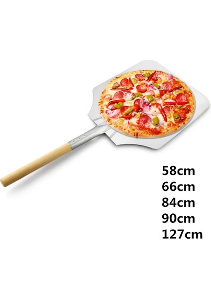 66CM Tarzı Ahşap Saplı cm Alüminyum Pizza Küreği Pala Kek Pişirme Aletleri Aksesuar Pizza Bıçağı Peynir Kesici Kabukları Kürek (Yurt Dışından) fırsatları