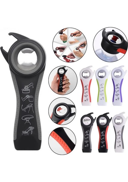 Beyaz Mor Tarzı Çok Fonksiyonlu Bira Şişe Açacağı Hepsi Bir Arada Kavanoz Tutucu Bira Kapağı Bükümlü Kavanoz Şarap AÇACAĞI2020 (Yurt Dışından) fırsatları