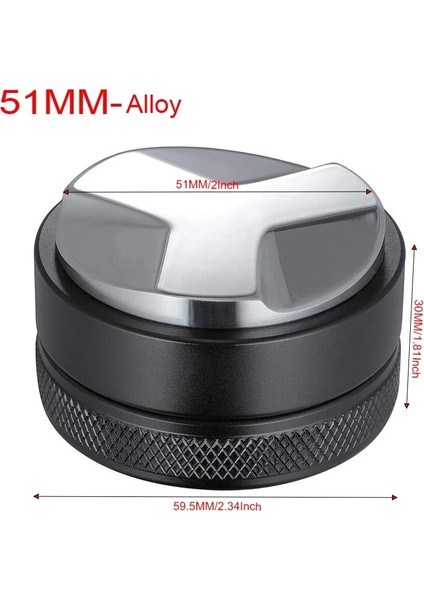 Alüminyum Dış Müdahale 51MM Stili Kahve Dipsiz Portafiltre Dozaj Halkalı Filtre Için 3 Açı Ayarlanabilir Dış Müdahale 2 Bardak Sepeti 350ML Köpürtme Sürahi (Yurt Dışından)