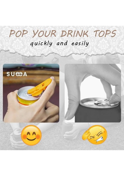 6 Adet Rastgele Renk Stili Sueea® Kolay Konserve Açacağı Ack Mutfak Gereçleri Plastik Elde Taşınabilir Bira Kola Içecek Içecek Açacağı Şişe Açacağı (Yurt Dışından) fırsatları