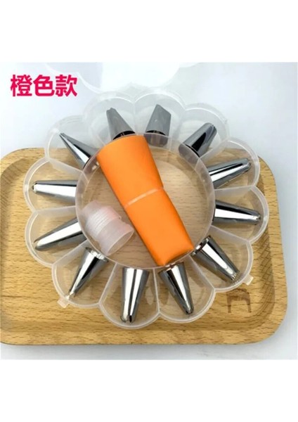 Kutu Stili Olmadan Yeşil 14PCBOX Tatlı Dekoratörler Silikon Buzlanma G Kremalı Pasta Torbası Paslanmaz Çelik G Kremalı Pasta Için Buzlanma Memesi Aracı (Yurt Dışından) indirimleri