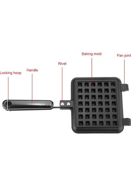 Ev Mutfak Waffle Kalıpları Gaz Yapışmaz Waffle Makinesi Pan Kalıp Kalıp Pres Plakası Pişirme Pişirme Aracı (Yurt Dışından) fiyatları