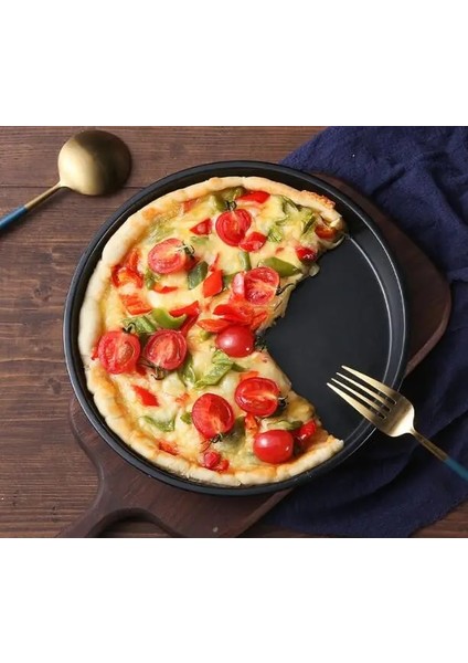 M Iğneli Silindir Stili Yuvarlak Pizza Tabağı Pizza Tavası Derin Bulaşık Tepsisi Karbon Çelik Yapışmaz Kalıp Pişirme Aracı Pişirme Kalıbı Pan Desen Zxh (Yurt Dışından) modelleri