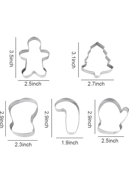 5 Adet Karışımı Tarzı 3D Noel Ağacı Kurabiye Kesici Kalıp Yıldız Şekli Bisküvi Kulesi Noel Dekorasyon Fondan Bisküvi Kek Kalıpları Noel Pişirme Araçları (Yurt Dışından)