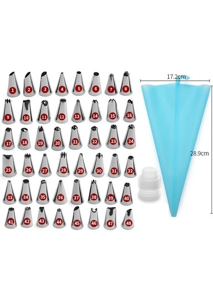 26 Adet Tarzı Et Silikon Pasta Torbası Ipuçları Mutfak Dıy 48 Buzlanma G Nozul + Krem Yeniden Kullanılabilir Pasta Torbaları Pasta Süsleme Araçları (Yurt Dışından) modelleri