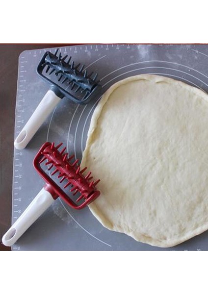 Kırmızı Stil Sivri Izgara Kesici Delik Punch El Abs Pizza Iğneli Rulo Kek Ekmek Pişirme Aracı Dıy Restoran Fırın Ev Mutfak (Yurt Dışından)