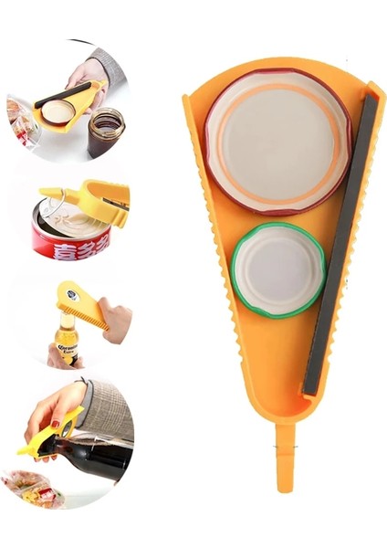 Sarı Stil 5 In1 Çok Fonksiyonlu Hızlı Açıcı Can Bira Şişe Kapakları Kapalı Emek Tasarrufu Sağlayan Vidalı Kavanoz Kapağı Manuel Ana Tutucu Mutfak Aletleri (Yurt Dışından) indirimleri