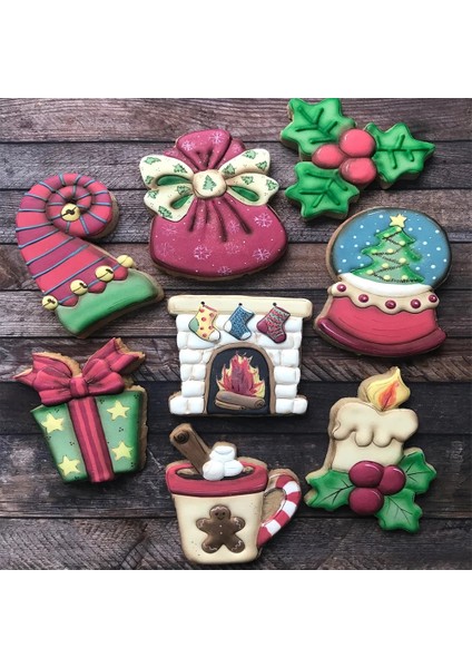 Kenıao Kış Noel Şömine Kurabiye Kesici x 8.5cm - Bisküvi Fondan Sandviç Ekmek Kalıbı - Paslanmaz Çelik - Janka Tarafından (Yurt Dışından) fiyatları