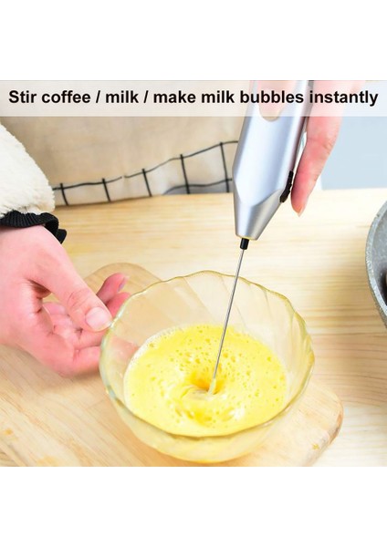 Mor Tarzı Sütlü Içecek Kahve Çırpma Mikser Elektrikli Yumurta Çırpıcı Frother Foamer Mini Saplı Karıştırıcı Pratik Mutfak Pişirme Aracı Gadget (Yurt Dışından)