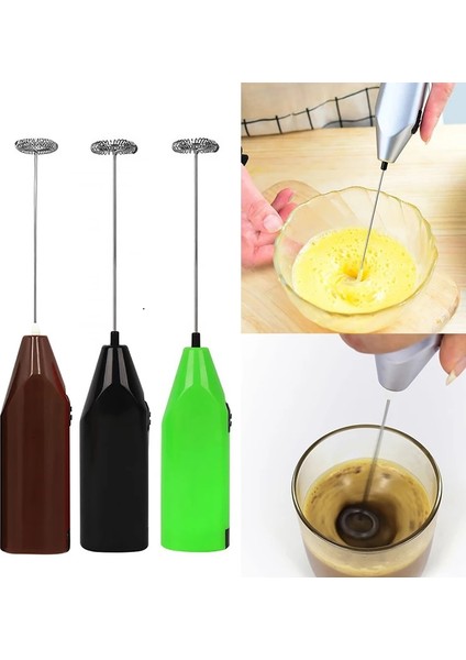 Mor Tarzı Sütlü Içecek Kahve Çırpma Mikser Elektrikli Yumurta Çırpıcı Frother Foamer Mini Saplı Karıştırıcı Pratik Mutfak Pişirme Aracı Gadget (Yurt Dışından)