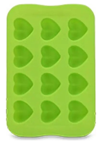 Kalp Şeklinde Yeşil Stil Yeni Silikon Gıda Sınıfı Buz Küpleri Çok Renkli Buz Küpleri Esnek Buz Yapma Kalıbı Kutusu Çikolata Kalıbı Yıldız Şekli Pişirme Kalıbı (Yurt Dışından)