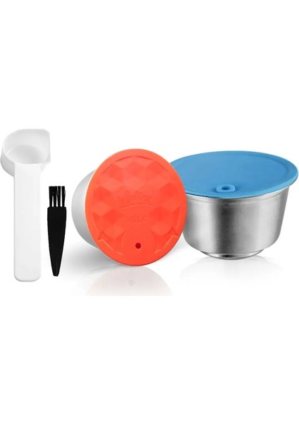 Resim Stili Olarak Recafımıl Eusable Crema Kahve Kapsülü ve Süt Filtresi Nescafe Dolce Gusto Kahve Makinesi Için Paslanmaz Çelik Espresso Pod Tamper (Yurt Dışından)