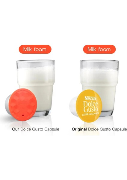 Resim Stili Olarak Recafımıl Eusable Crema Kahve Kapsülü ve Süt Filtresi Nescafe Dolce Gusto Kahve Makinesi Için Paslanmaz Çelik Espresso Pod Tamper (Yurt Dışından)