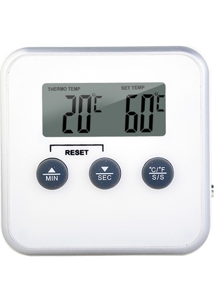 1 Adet Beyaz Stil Yenı Elektronik Gıda Termometresi Dijital Termometre Et Barbekü Probu Süt Yağı Sıcaklık Sensörü Mutfak Için Pişirme Araçları (Yurt Dışından)