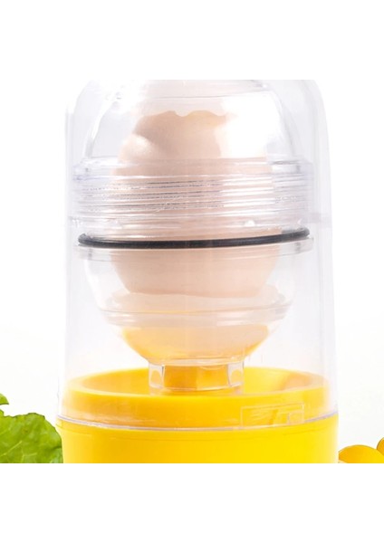 Sarı Stil Yumurta Karıştırıcı Çalkalayıcı Silikon Ped Çekme Halatı ile Çekme Kuvveti Döner Tasarım Beyaz Sarısı Çırpma Mikser Mutfak Aleti Ev (Yurt Dışından) indirimleri