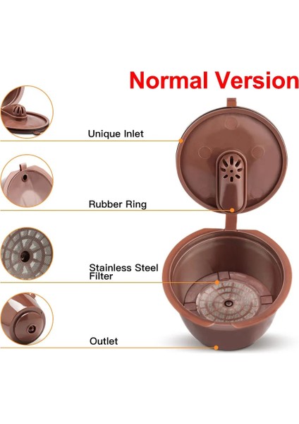 Koyu Haki Stili Nescafe Dolce Gusto Paslanmaz Çelik Kahve Kapsülü Için Yeniden Kullanılabilir Filtre Bölmesi Plastik Doldurulabilir Dolci Gusto Kahve Damlatıcı Sepeti (Yurt Dışından) fırsatları