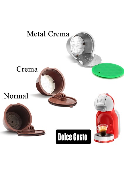 Koyu Haki Stili Nescafe Dolce Gusto Paslanmaz Çelik Kahve Kapsülü Için Yeniden Kullanılabilir Filtre Bölmesi Plastik Doldurulabilir Dolci Gusto Kahve Damlatıcı Sepeti (Yurt Dışından) indirimleri