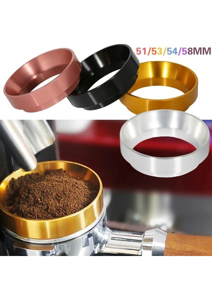 Şerit Yüzük 58MM Tarzı Kahve Demleme Kasesi Için Alüminyum Dozaj Halkası Kahve Tozu Espresso Aracı mm Profilter Kahve Sabotaj Için (Yurt Dışından)