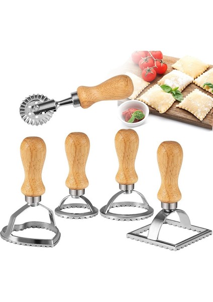 Pembe 1 Takım Stili Pasta Basın Kalıp Mantı Kesici Hamur Dantel Kabartma Cihazı Mantı Makinesi Kalıp Mantı Damgası Kurabiye Kalıbı Mutfak Pişirme Aracı (Yurt Dışından)