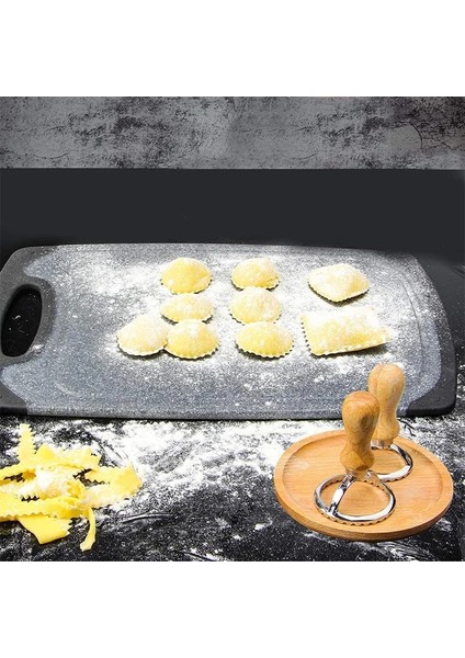 Pembe 1 Takım Stili Pasta Basın Kalıp Mantı Kesici Hamur Dantel Kabartma Cihazı Mantı Makinesi Kalıp Mantı Damgası Kurabiye Kalıbı Mutfak Pişirme Aracı (Yurt Dışından)