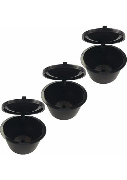 3 Adet Siyah Tarzı ve 150 Kez Kullanın Dolce Gusto Kahve Kapsülü Plastik Kapsül Yeniden Kullanılabilir Uyumlu Nescafe Dolce Gusto Yedeği (Yurt Dışından)