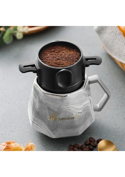 No.1 Tarzı Oneısall Kahve Filtresi Paslanmaz Çelik Çift Katmanlı Damla Kahve Damlatıcı Katlanabilir Çay Demlik Örgü Kağıtsız Taşınabilir Tutucu (Yurt Dışından) indirimleri