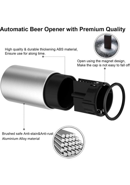 Altın Tarzı Otomatik Bira Şişe Açacağı Mıknatıs Bira Açacağı Paslanmaz Çelik Aşağı Açacağı Şarap Bira Soda Kapağı Açacağı Mutfak Aksesuarları (Yurt Dışından) indirimleri