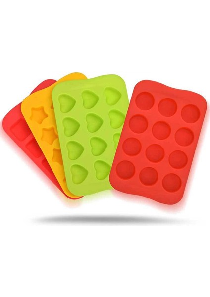 Kalp Şeklinde Yeşil Stil Yeni Silikon Gıda Sınıfı Buz Küpleri Çok Renkli Buz Küpleri Esnek Buz Yapma Kalıbı Kutusu Çikolata Kalıbı Yıldız Şekli Pişirme Kalıbı (Yurt Dışından) fiyatları