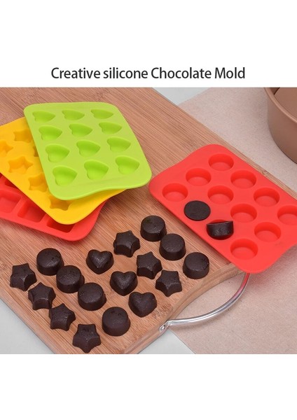 Kalp Şeklinde Yeşil Stil Yeni Silikon Gıda Sınıfı Buz Küpleri Çok Renkli Buz Küpleri Esnek Buz Yapma Kalıbı Kutusu Çikolata Kalıbı Yıldız Şekli Pişirme Kalıbı (Yurt Dışından) modelleri