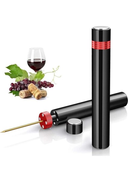 Gümüş Tarzı Hava Pompası Şarap Şişe Açacağı Güvenli Taşınabilir Paslanmaz Çelik Ork Sökücü Hava Basıncı Tirbuşon Mutfak Aletleri Bar Aksesuarları (Yurt Dışından) fiyatları