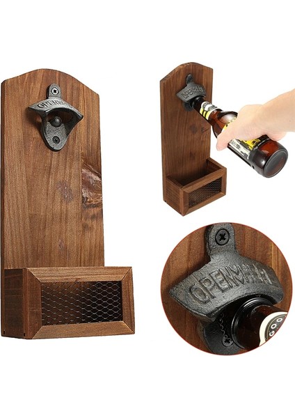 Bir Stil Reativity Vintage Duvar Şişe Açacağı Duvara Monte Bar Bira Cam Şişe Kapağı Açacağı Ev Dekorasyonu (Yurt Dışından) fırsatları