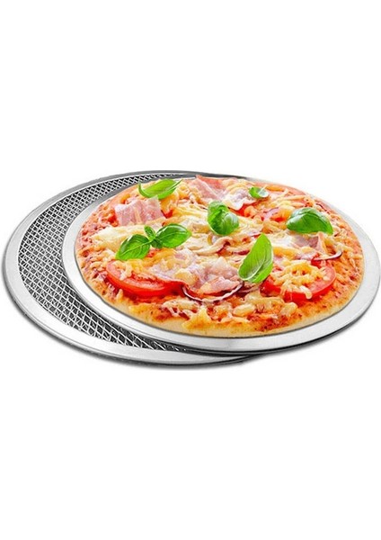 11 Inç Tarzı Yeni Yapışmaz Pizza Ekranı Tava Pişirme Tepsisi Metal Net'ten Emless'e Alüminyum Metal Net Bakeware Mutfak Aletleri Pizza (Yurt Dışından) fırsatları