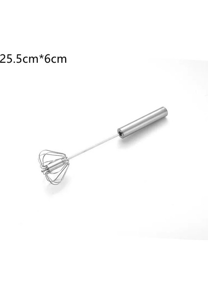 No.3 Tarzı Paslanmaz Çelik Yumurta Çırpıcı Yarı Otomatik Yumurta Çırpma Makinesi Manuel El Yumurta Karıştırıcı Kendinden Dönen Yumurta Karıştırıcı Mutfak Pişirme Aksesuarı (Yurt Dışından)