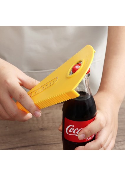 Sarı Stil Vidalı Can Şişe Açacağı Kapağı Mutfak Aleti Için Çok Kavanoz Kapağı Açacakları Kolay Büküm Kavrama Araçları Manuel Ayarlanabilir Silikon (Yurt Dışından) fırsatları