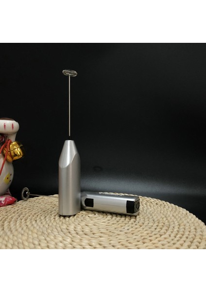 B Tarzı Stainless Steel Milk Frother Handheld Foam Maker Cof Frother Battery Operated Whisk Drink Mixer For Cof Latte Cappuccino (Yurt Dışından)