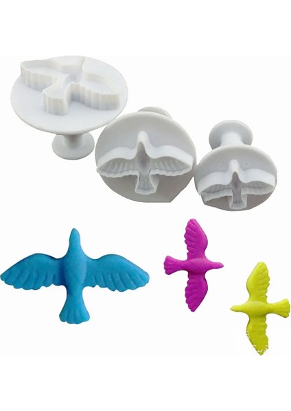 Stili Temizle Noel Pişirme Güvercin Fondan Kek Kurabiye Yapıştırma Kalıp Sugarcraft Piston Kesici Kek Dekorasyon Seti Araçları Mutfak Börek (Yurt Dışından) fiyatları