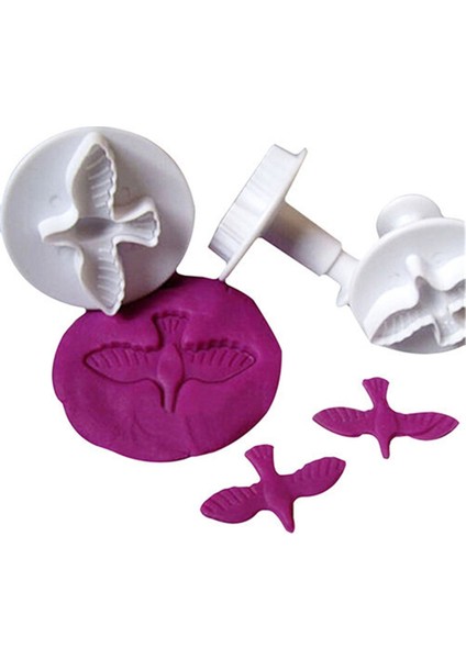 Stili Temizle Noel Pişirme Güvercin Fondan Kek Kurabiye Yapıştırma Kalıp Sugarcraft Piston Kesici Kek Dekorasyon Seti Araçları Mutfak Börek (Yurt Dışından) indirimleri