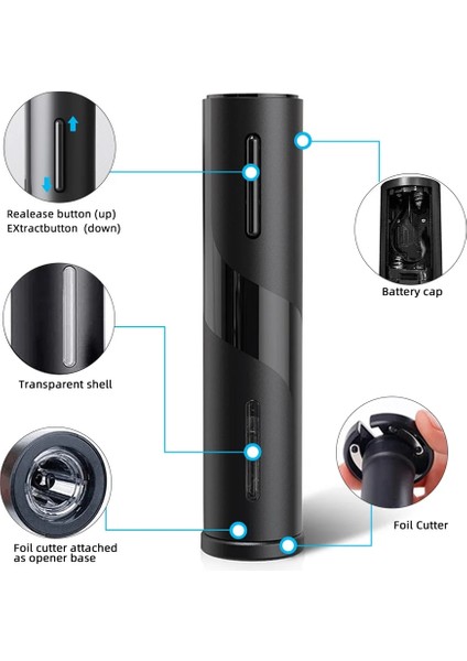 Siyah Stil Elektrikli Şarap Açacağı Şarj Edilebilir Otomatik Tirbuşon Yaratıcı Şarap Şişe Açacağı USB Şarj Kablosu ile Ev Kullanımı Için Suit (Yurt Dışından) modelleri