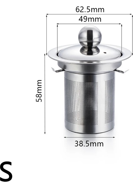 S Tarzı Yeniden Kullanılabilir Paslanmaz Çelik Çay Süzgeç Ince Örgü Demlik Sepeti Gevşek Çay Yaprağı Kahve Demlik Kupa Çaydanlık Çay Takımı Için Bitki Filtresi (Yurt Dışından)