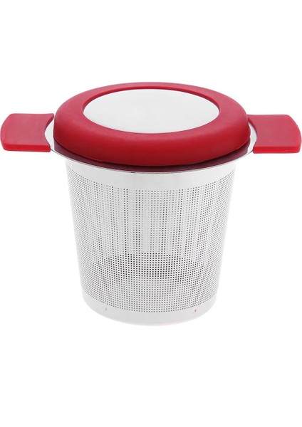 Kırmızı Stil Paslanmaz Çelik Çay Demlik Yeniden Kullanılabilir Ördek Gaga Çay Filtresi Ev Teaware Için Saplı Süzgeç Örgü Filtre Bırakır (Yurt Dışından)